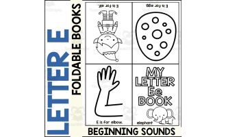 Letter E Mini Alphabet Book