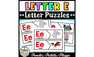 Letter E Puzzles - Letter E Beginning Sound