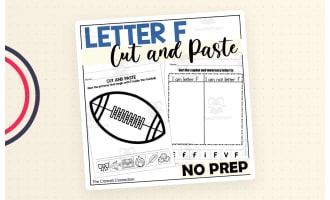 Letter F Cut and Paste Worksheets