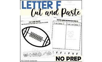 Letter F Cut and Paste Worksheets
