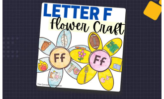 Letter F Flower Craft