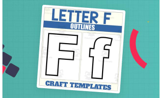 Letter F Outlines for Alphabet Crafts