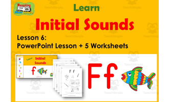 Letter F: PowerPoint and Worksheets: Lesson 6