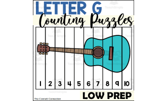Letter G Counting to 10 Puzzles