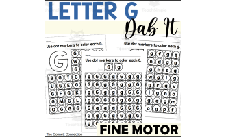 Letter G Dab It Worksheets