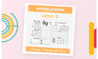 letter g handwriting practice - tracing letter g worksheets for Pre-k