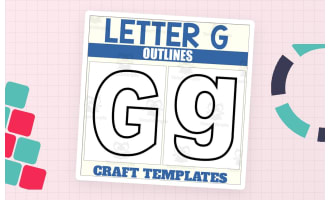 Letter G Outlines for Alphabet Crafts