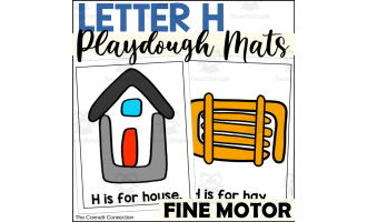Letter H Playdough Mats