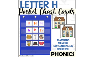 Letter H Pocket Chart Cards
