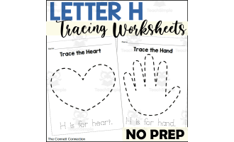 Letter H Tracing Worksheets