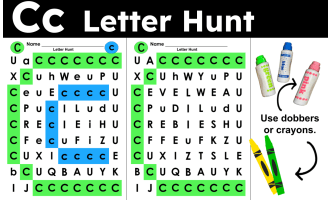Letter Hunt Letter C