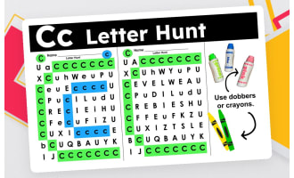 Letter Hunt Letter C