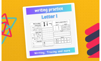 letter i handwriting practice - letter handwriting practice sheets