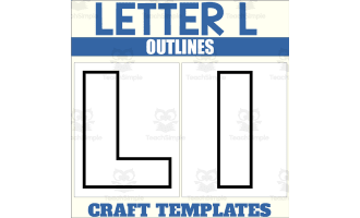 Letter L Outlines for Alphabet Crafts