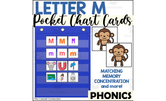Letter M Pocket Chart Cards