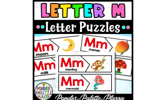 Letter M Puzzles - Beginning Sound