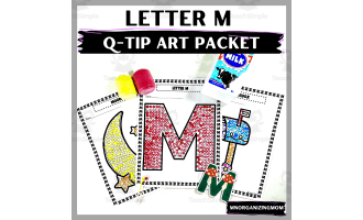 Letter M Q-Tip Packet