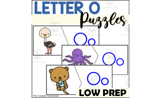 Letter O Beginning Sound Puzzles