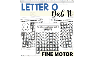 Letter O Dab It Worksheets