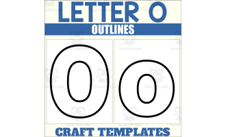 Letter O Outlines for Alphabet Crafts