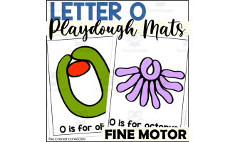 Letter O Playdough Mats
