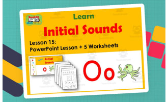 Letter O Worksheets + PowerPoint Lesson: Beginning Sounds Lesson 15