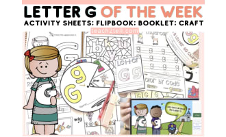 Letter of the Week Letter G Printables Activity Pack Phonics Worksheet