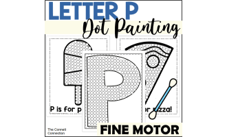 Letter P Dot Painting