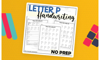 Letter P Handwriting Worksheets