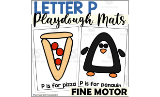 Letter P Playdough Mats