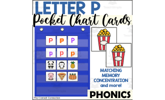 Letter P Pocket Chart Cards