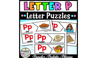 Letter P Puzzles - Beginning Sound
