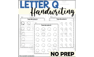 Letter Q Handwriting Worksheets