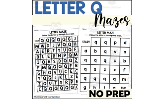 Letter Q Mazes