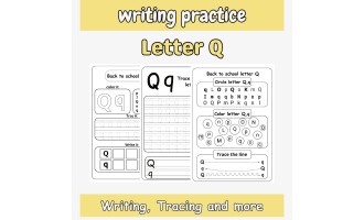 letter q worksheets for preschool - letter q tracing worksheet