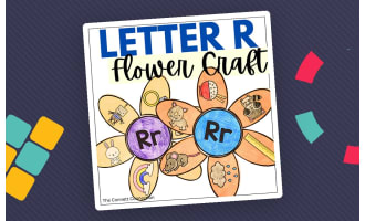 Letter R Flower Craft