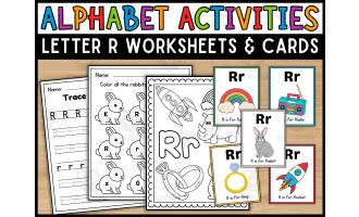 Letter R Worksheets and Flashcards | Back To School Activity