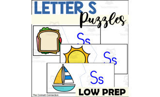 Letter S Beginning Sounds Puzzles