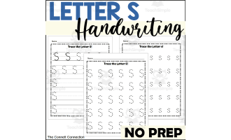 Letter S Handwriting Worksheets