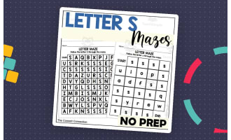 Letter S Mazes