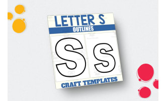 Letter S Outlines – Alphabet Craft Templates