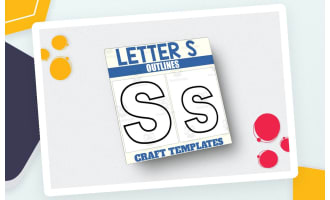 Letter S Outlines – Alphabet Craft Templates