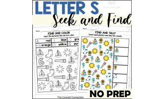 Letter S Seek and Find Worksheets