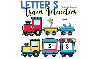 Letter S Train Alphabet Worksheets and Centers