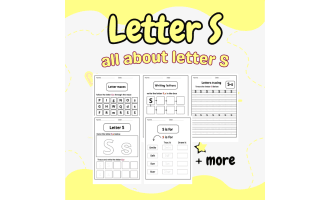letter s worksheet for kindergarten - handwriting letter s worksheets
