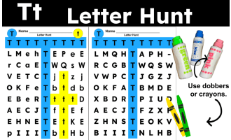 Letter T Activities