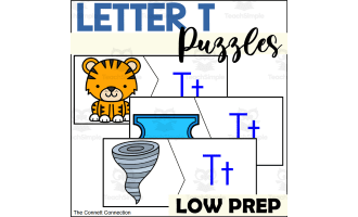 Letter T Beginning Sounds Puzzles