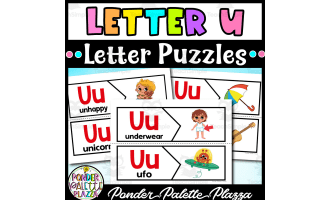 Letter U Puzzles - Letter U Beginning Sound