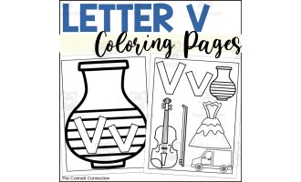 Letter V Coloring Pages