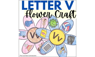 Letter V Flower Craft